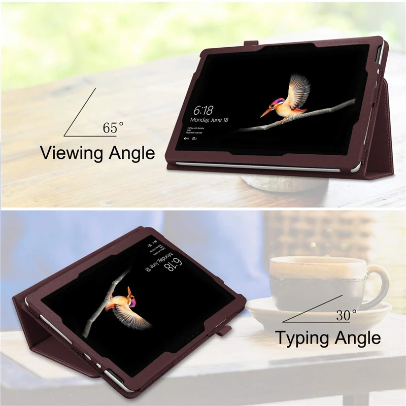 Тонкий складной чехол-книжка с подставкой держателем для карандашей совместим