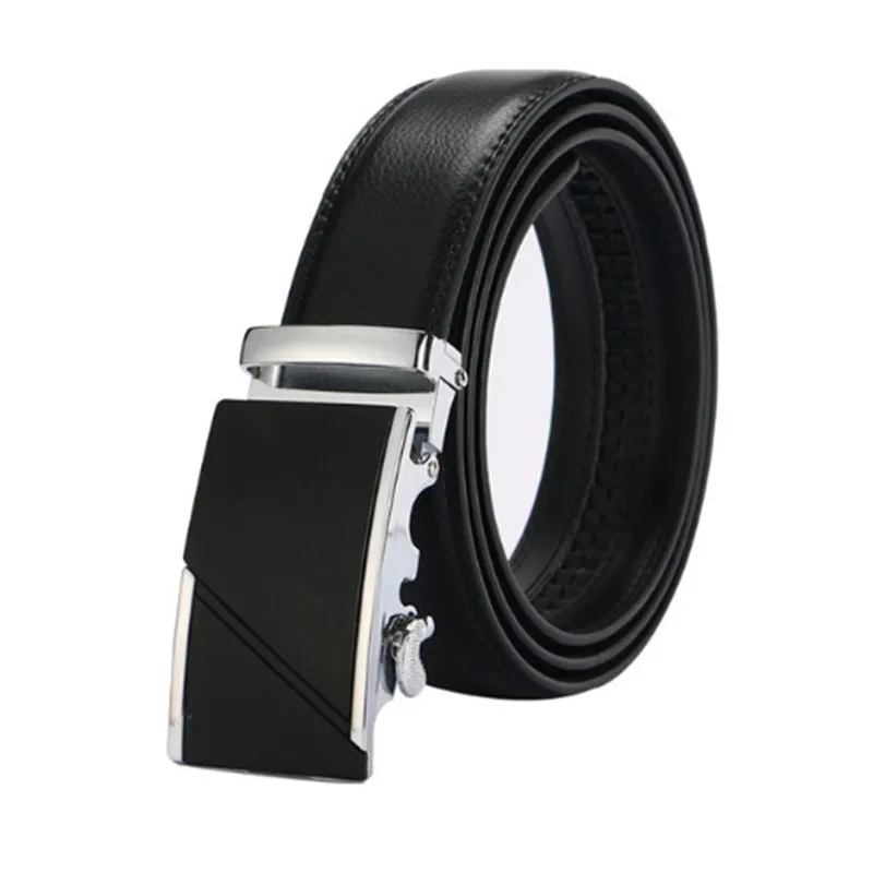

2019 New men's fashion 100% Genuine Leather belts for men High quality metal automatic buckle Strap male Jeans cowboy