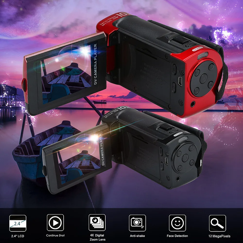 Видеокамера HD 1080P Портативная Цифровая камера 16X цифровой зум Мини камера носимые устройства подводная камера