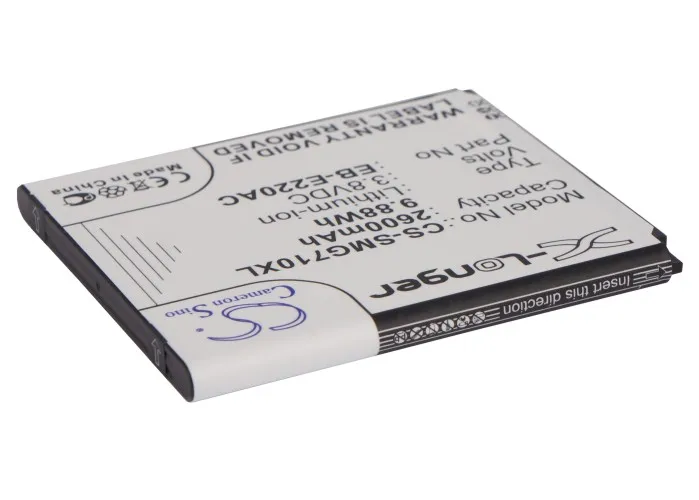 Аккумулятор Cameron Sino 2600 мАч EB665468LU EB B220AC для Samsung Galaxy Grand 2 G7102 G7105 G7105L G7106 G7108 G7109 G710L