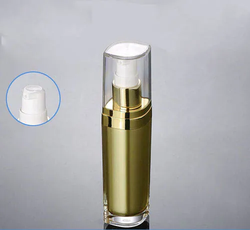 

NEW 60ML GOLD acrylic eye shape pump lotion bottle cosmetic container press pump bottle Cosmetic bottle Cosmetic Packaging