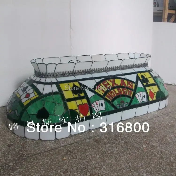 Высококлассный европейский покер удлиненный люстра из цветного стекла Ресторан