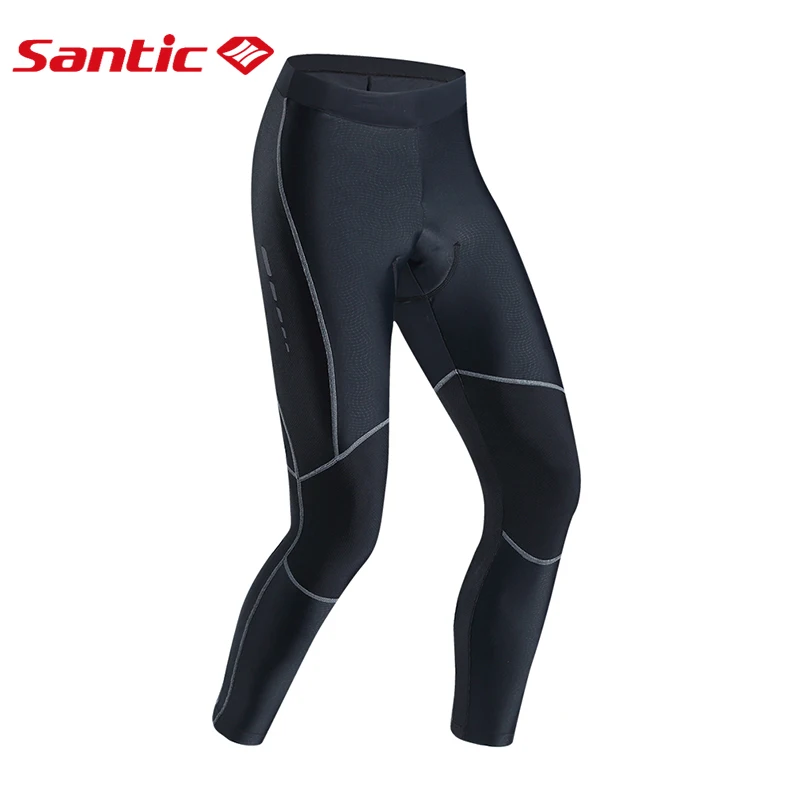 Santic велосипедные брюки зимние теплые Licra Ciclismo Hombre Maillot Foot Франция 2018 полиэстер