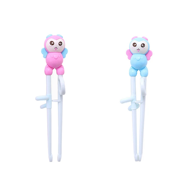 Cute Baby Easy Fun to Use Beginnner Learner Chopsticks Flatware Cartoon Children Training Learning Beginner Dinnerwar | Мать и ребенок