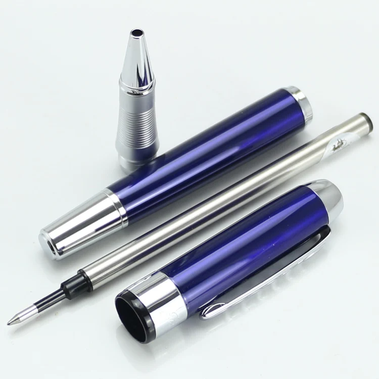 Jinhao250 синие и Серебристые студенческие офисные ручки для письма шариковая ручка 0