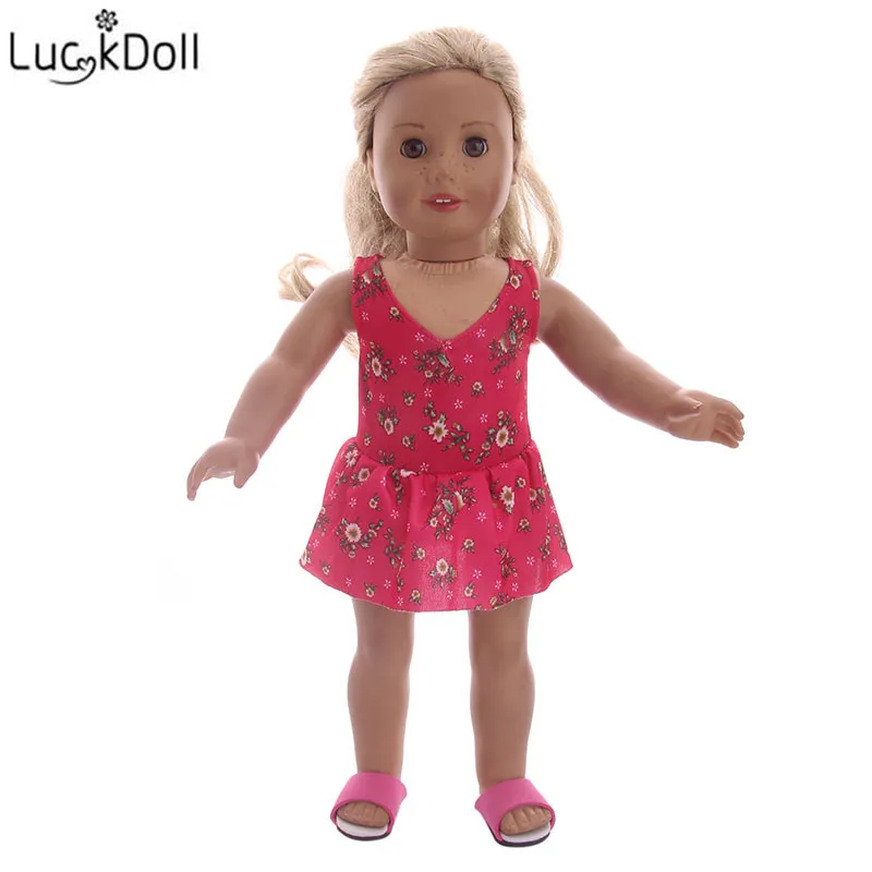 LUCKDOLL New Hot Doll Swimsuit Fit 18 Inch American 43cm Baby Clothes Accessories Girls Toys Generation Birthday Gift | Игрушки и хобби