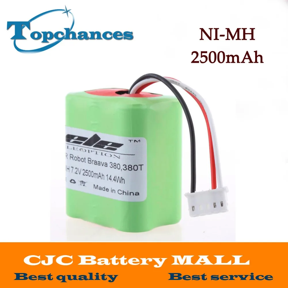 Сменный аккумулятор для iRobot Roomba Braava 380 & 380T 7 2 В Ni MH 2500 мАч|battery for irobot|battery irobot roombabattery