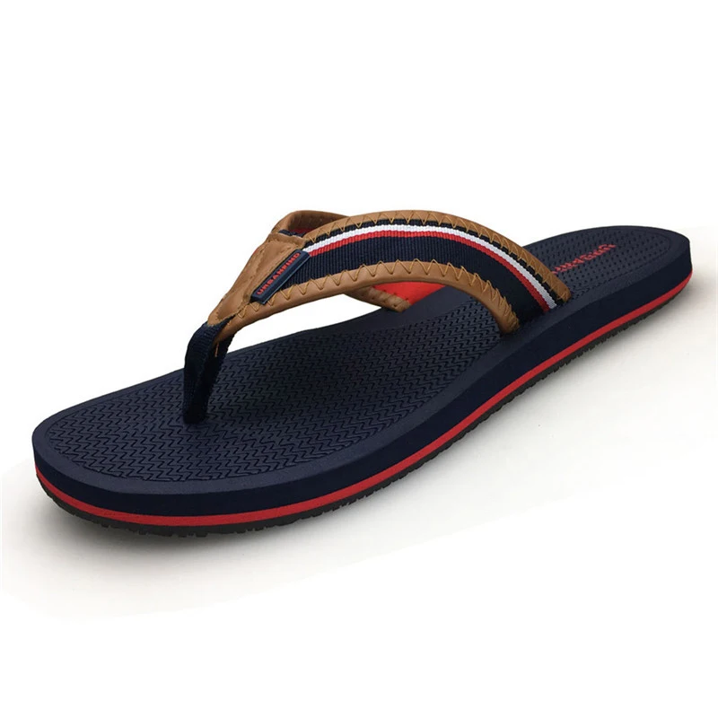 Мужские повседневные Вьетнамки в полоску большие размеры 41-46 Новое поступление