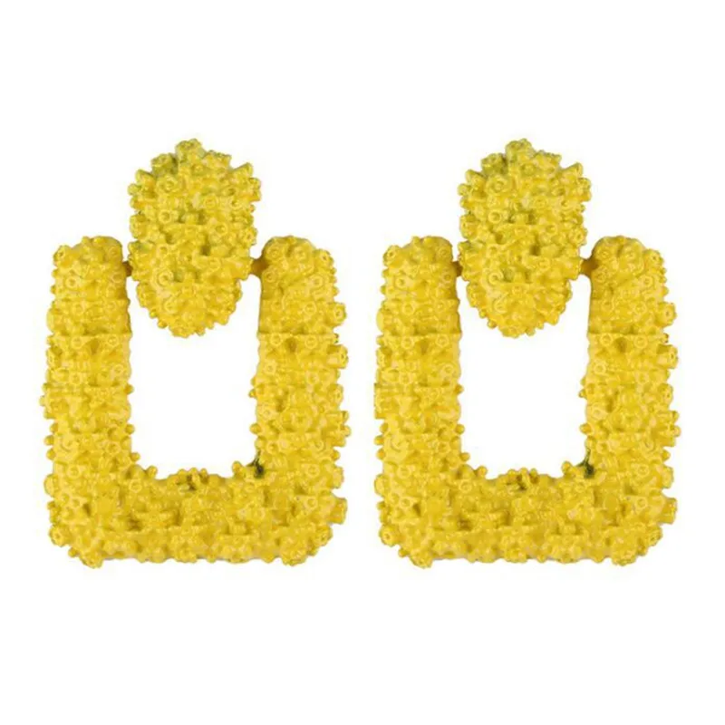 Adolph брендовые золотые серебряные цветные квадратные серьги-гвоздики для женщин