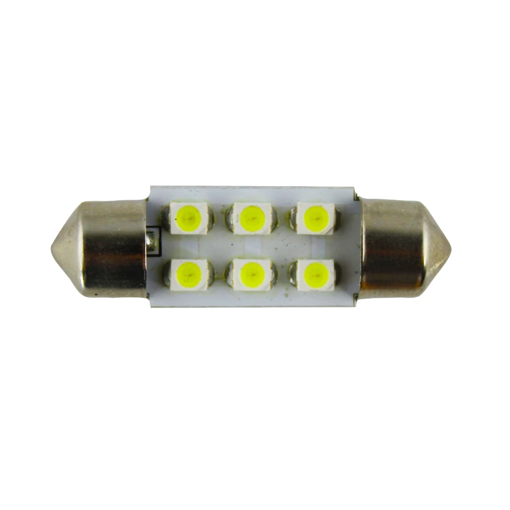 4X белый 36 мм 6 светодиодный 1210 SMD C5W C10W Doom лампа гирлянда светильник купольная