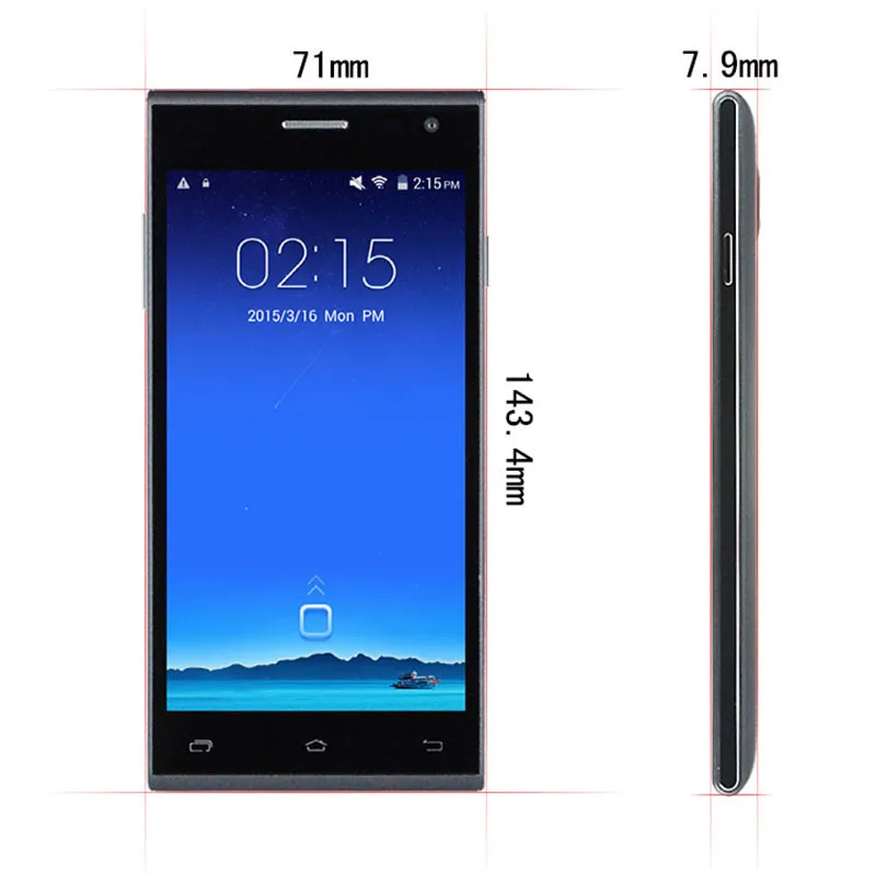 Оригинальный Leagoo ведущий 5 Lead5 дюймов 854 x 480 MTK6582 четырехъядерных процессоров