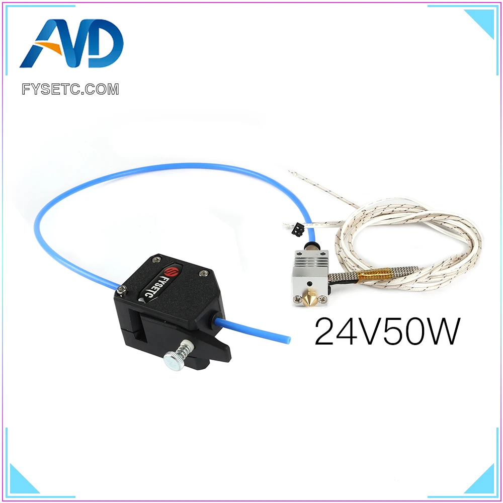 CR10 Hotend J-Head экструдер на большие расстояния 24 в 50 Вт с BMG экструдер титановый сплав тепловое горло для Creality CR10 3d принтер