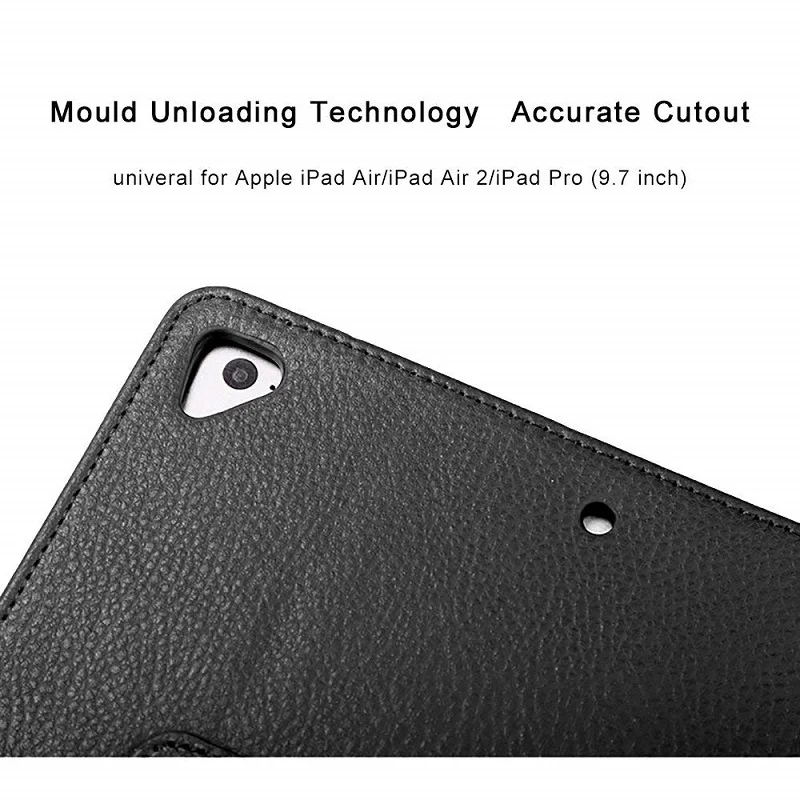 Для ipad 9,7 чехол Фолио Флип из искусственной кожи чехол для Funda ipad Чехол Air 1 Air 2 9,7 подставка карандаш держатель тонкий чехол для планшета