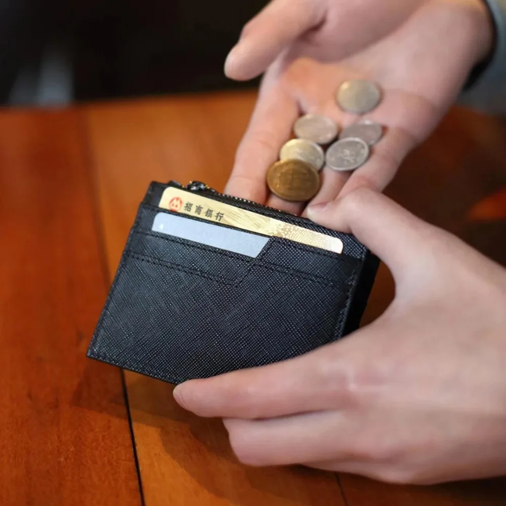 Оригинальные мужские деловые повседневные кошельки 90Fun сумка для денег тонкая