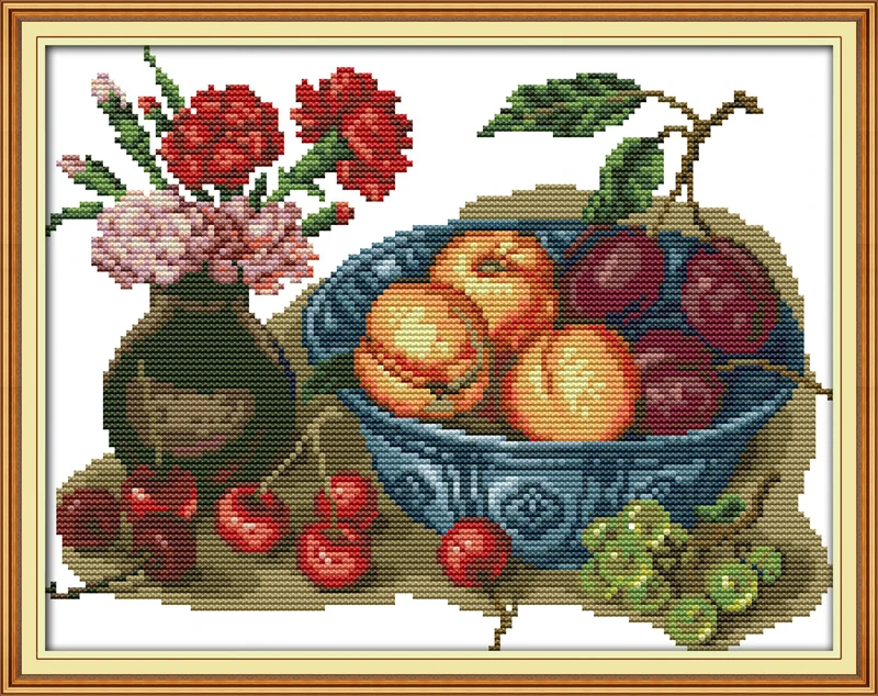 Joy Sunday фруктовые узоры вишни рукоделие вышивка крестиком наборы для вышивки с