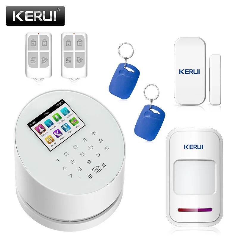 KERUI W2 английский/русский/испанский Приложение IOS Android GSM Wi-Fi PSTN Главная охранной