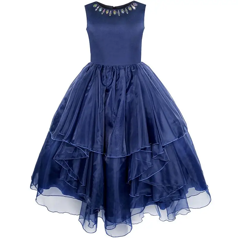 Sunny Fashion платья для девочек платье Цветок горный хрусталь Тюль Свадьба
