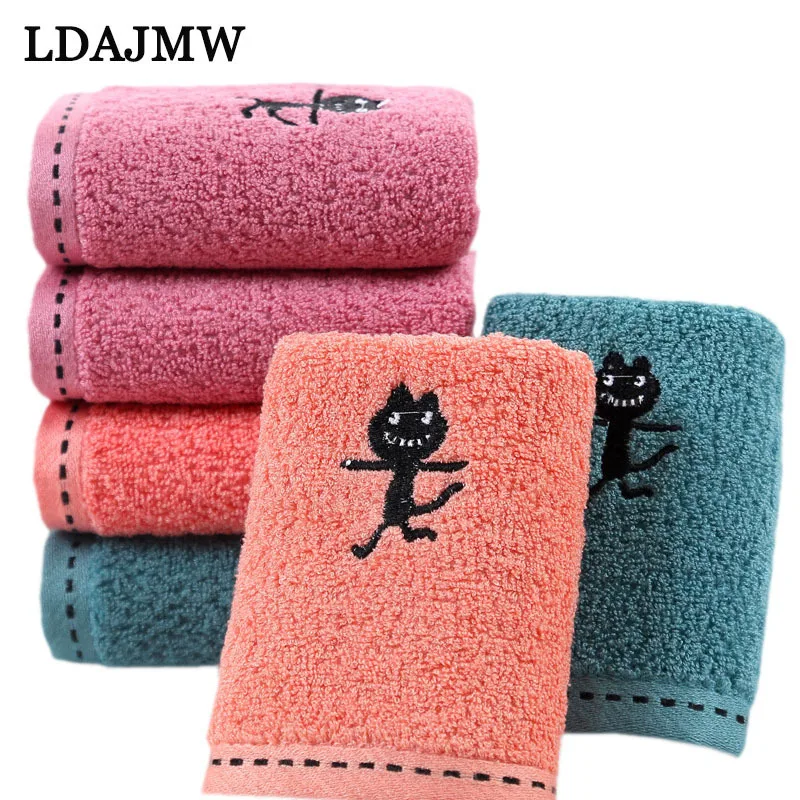 LADJMW Bamboo Fiber Towel Adult Thick Bathroom Super Absorbent 34x75cm Home Textile Products | Дом и сад
