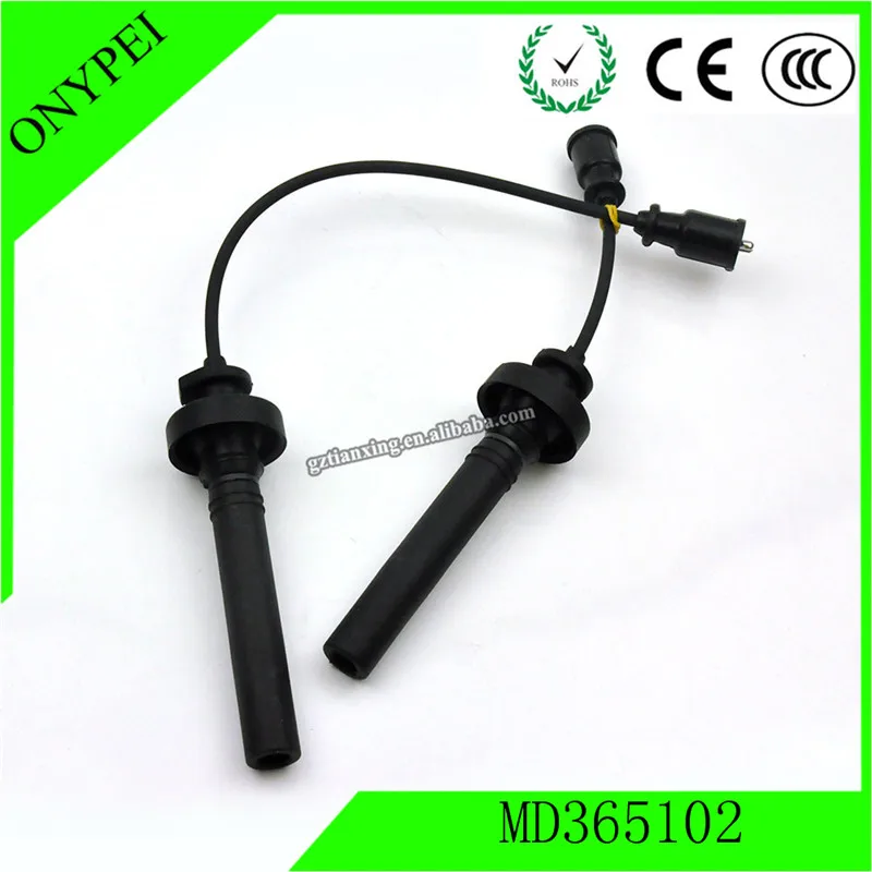 MD365102 2 шт. кабель зажигания Свеча набор проводов для Mitsubishi Lancer GX 4G18|Свечи и