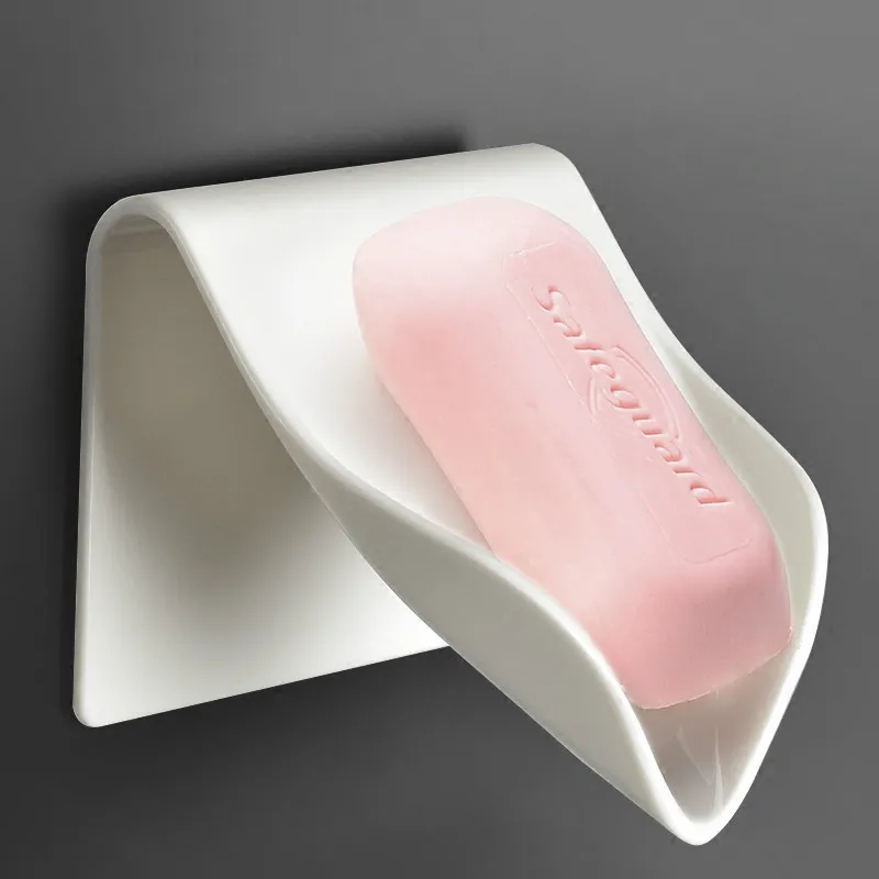 Creative Soap Box Drain Wall Hanging Punch-free Bathroom Rack Travel Tray | Дом и сад