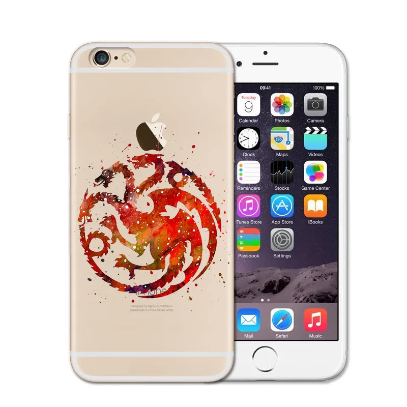 Акварельная художественная Игра престолов Телефон чехол для iPhone 6 S Plus 5 5S SE 7 8