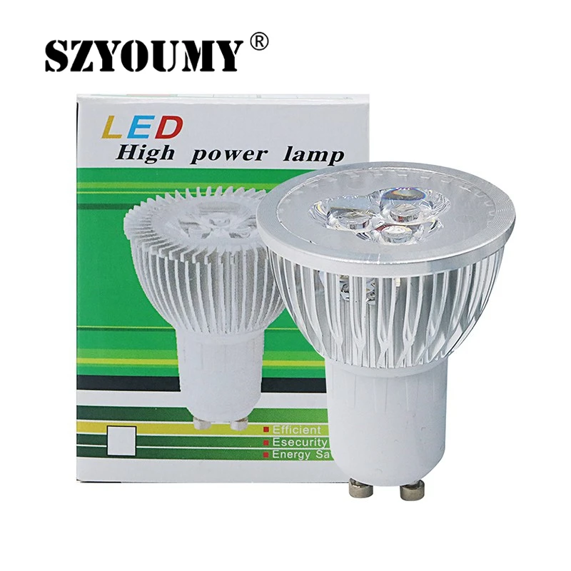 SZYOUMY GU10 3 Вт светодиодный ная лампа 110 В 220 в 230 светодиода s Точечный светильник для