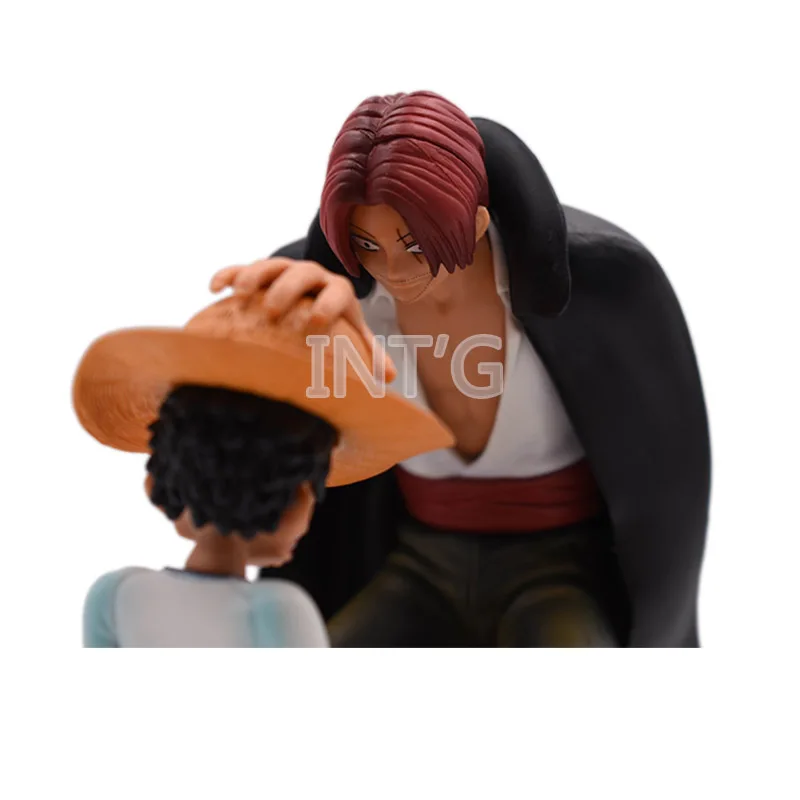 6 &quot15 см аниме цельная соломенная шляпа Луффи красные волосы Shanks ПВХ фигурка