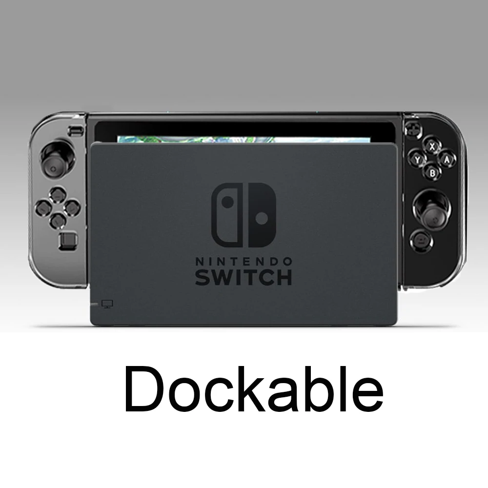 Чехол для Nintendo Switch Жесткий съемный прозрачный защитный чехол s консоли NS NX