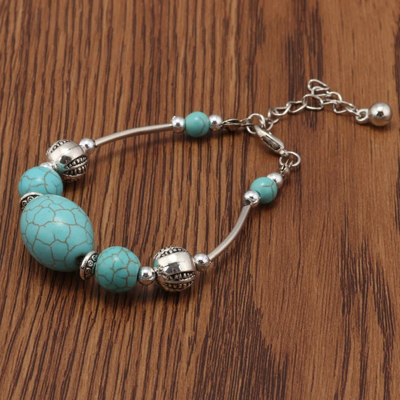 Высококачественные винтажные тибетские серебряные браслеты Seblasy в богемном