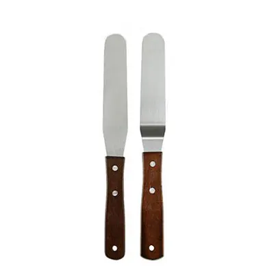 2pcs wood knife 6 шт./компл. Пластик торт проигрыватель Вращающийся торт 10 дюймов Пластик миксер для теста Ножи украшения крем подставка для пирожных торт поворотный стол - Цвет: 2pcs wood knife
