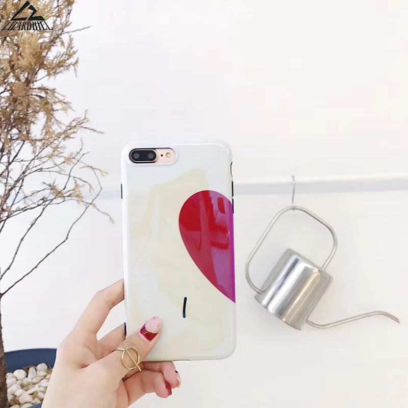 Lizendrock Blu-Ray телефонные чехлы для iphone 8 Plus Красное сердце любовь мягкий tpu чехол iPhone 6