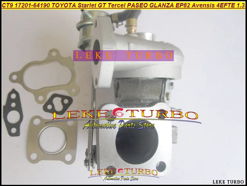 Турбокомпрессор CT9 17201 64190 для TOYOTA PASEO TERCEL glanzia Avensis Starlet GT EP82 EP85 EP91 1997 4EFE 4EFTE 4E FTE