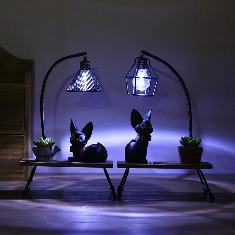 Творческий светодиодный настольные лампы украшения Кики Услуги Magic Jiji Cat Хаяо