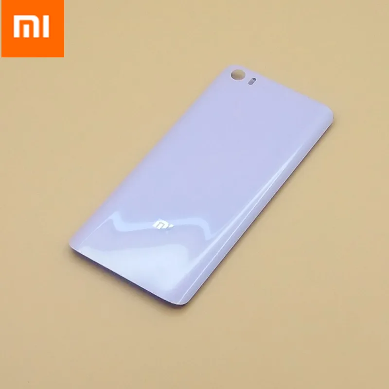 Фиолетовый 3D стеклянный чехол на заднюю крышку для XIAOMI phone MI5 задняя дверь Замена батарейного отсека клейкая наклейка 5,15 дюймов 4 цвета - Цвет: Фиолетовый