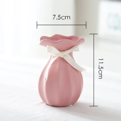 A1 pink Керамическая ваза современная модная керамическая ваза для цветов креативный подарок Кабинет Настольная ваза для цветов для дома свадебное украшение - Цвет: A1 pink