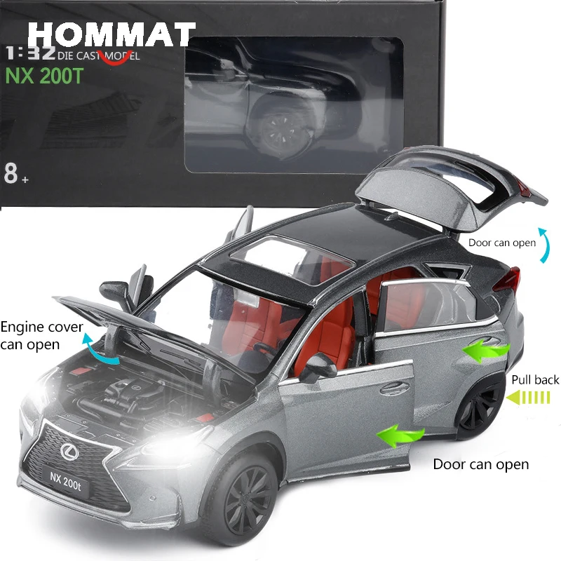 HOMMAT Simulation 1:32 Lexus NX 200T внедорожный внедорожник модель автомобиля литые под давлением игрушки модели автомобилей детские игрушки для детей