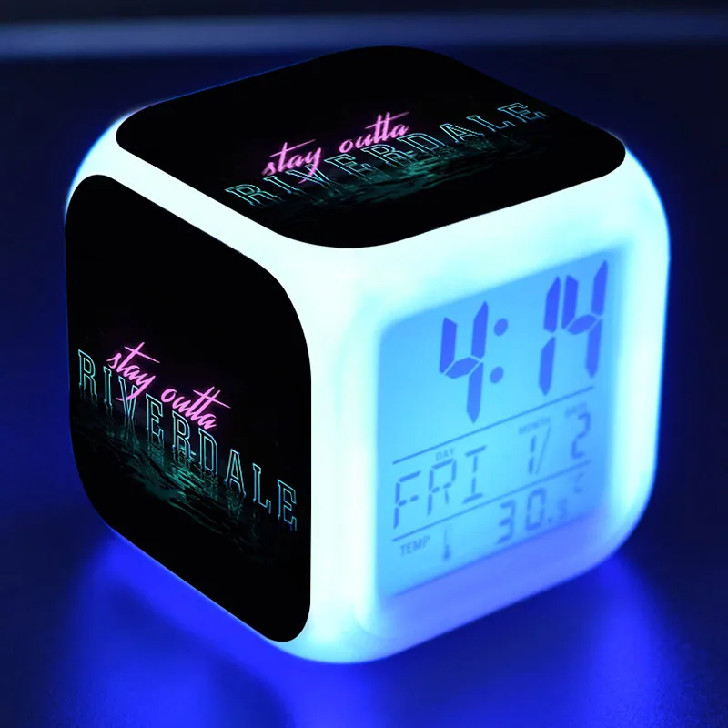 Popular Riverdale TV Figures LED Clock Alarm Colorful Flash Light Desk Watch Toys | Игрушки и хобби