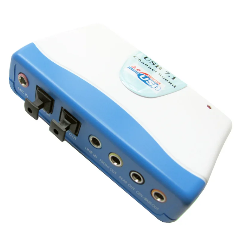 Профессиональная звуковая карта USB 2 0 7 1 каналов оптическое аудио внешняя