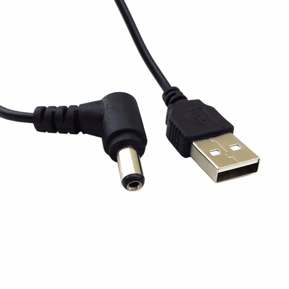 CableCC прямоугольный 90 градусов 5 5x2 мм в постоянного тока штекер питания к USB 2 0 A Тип