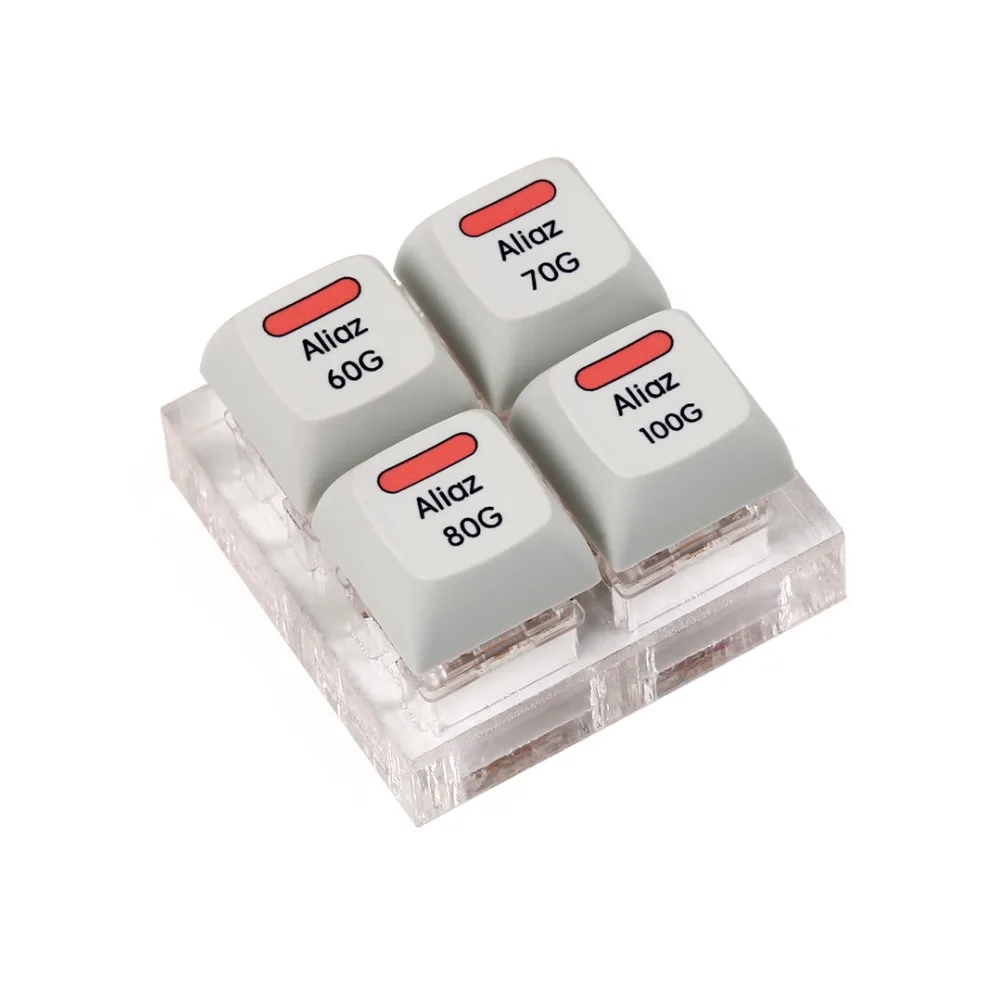 Aliaz silent тактильные тестер 60 г/70 г/80 г/100 г с XDA краситель-sub keycaps