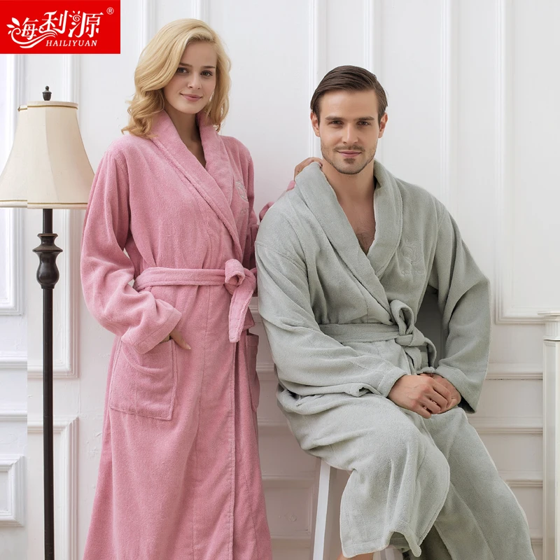 

winter thickening women bathrobe cotton winter robe
