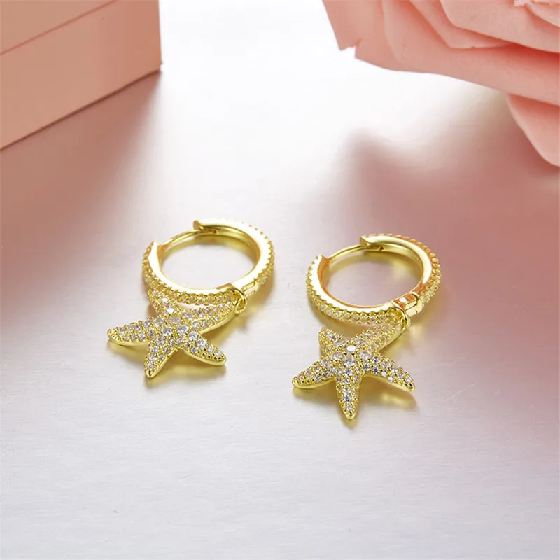 Серьги подвески женские из серебра 925 пробы с фианитами|Серьги-кольца| |
