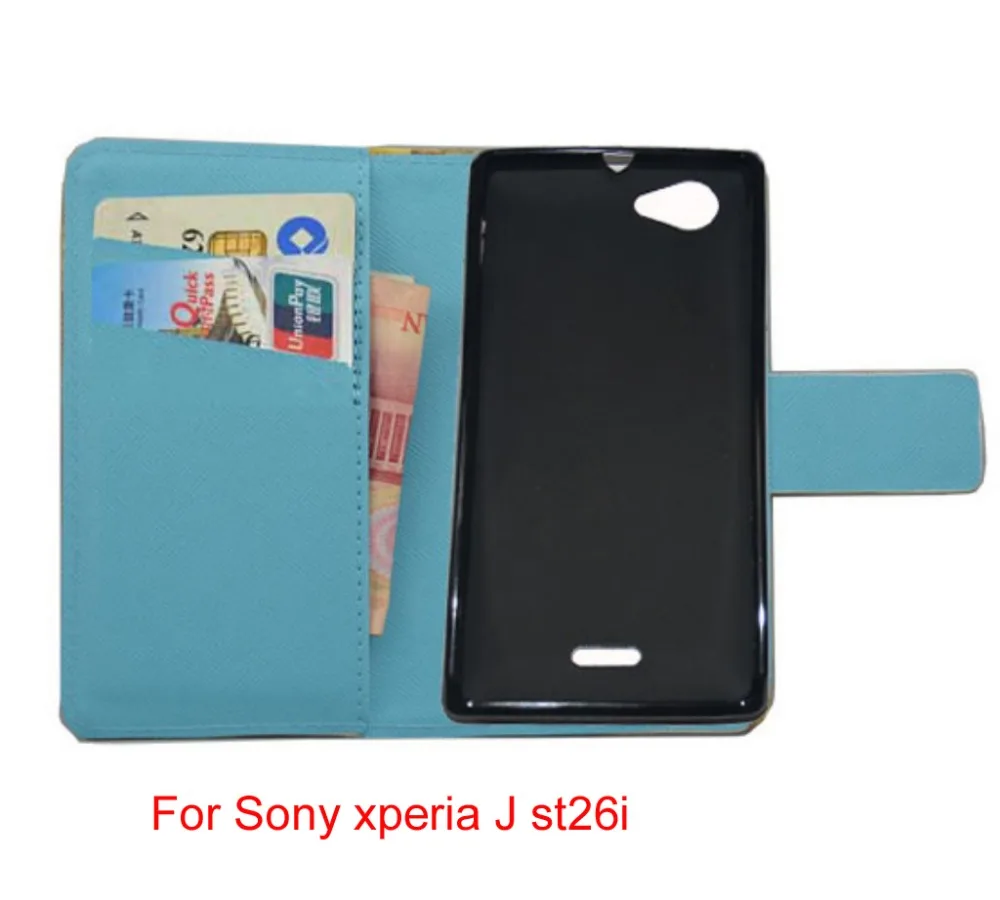 Для Sony Xperia Z/L36h L36i C6603 C6602 6601 прекрасный мультфильм искусственная кожа wattet сотового