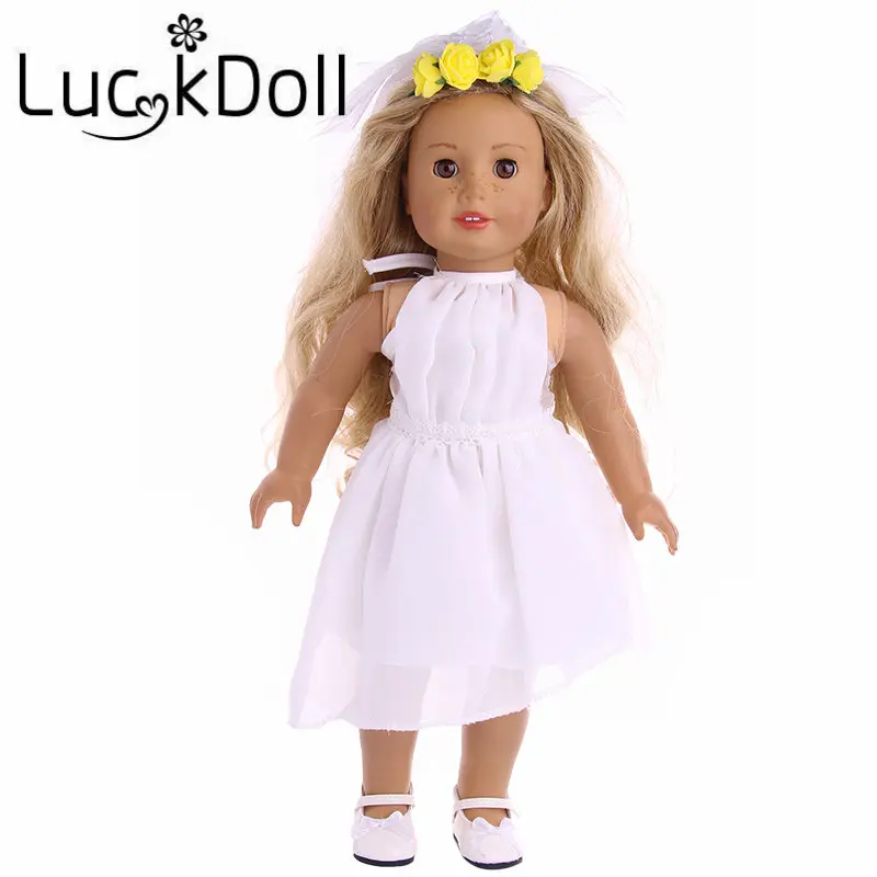 Красивый ободок для волос Luckdoll с цветами подходит кукол 18 дюймов аксессуары |