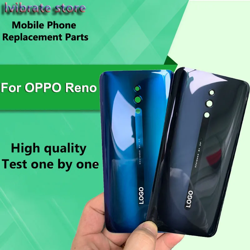 Новая стеклянная задняя крышка батарейного отсека Корпус двери для OPPO Reno Крышка