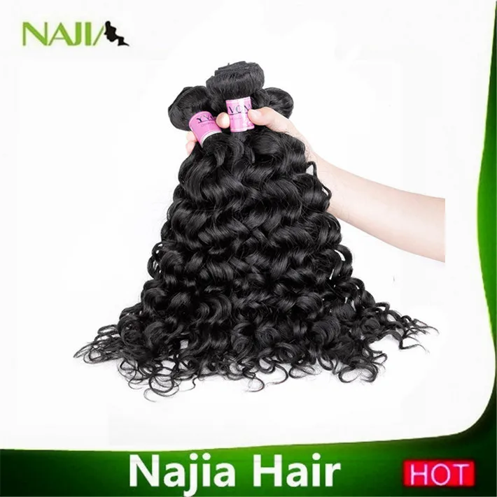 2014on sale ideal hair for women 6a grade Star Style Cheap Brazil-ian Wet and wavy mixed 3 bundles hu-man deep curly wave |