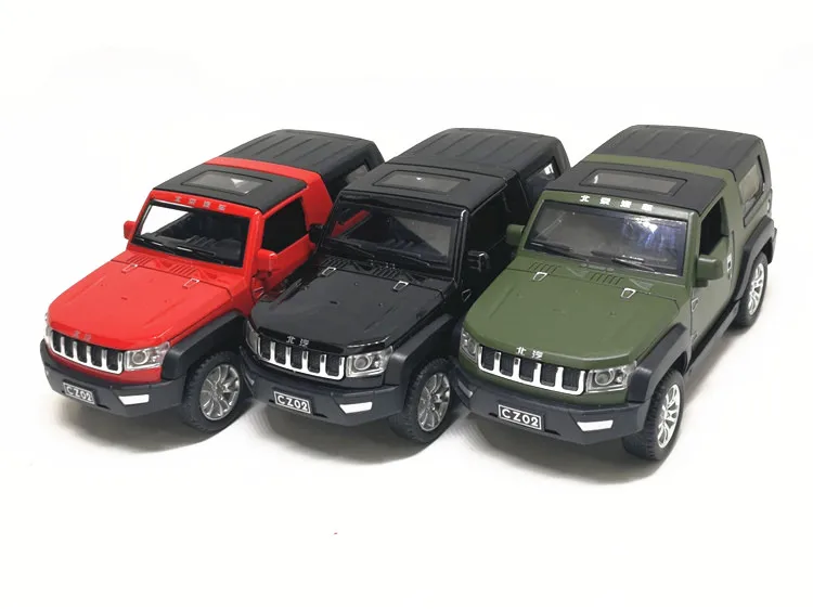 1:32 игрушечный автомобиль Beijing Jeep Металлический Игрушечный брелок для автомобильных ключей, литые игрушечные машинки модель автомобиля волк воинов модели игрушечных автомобилей для мальчиков
