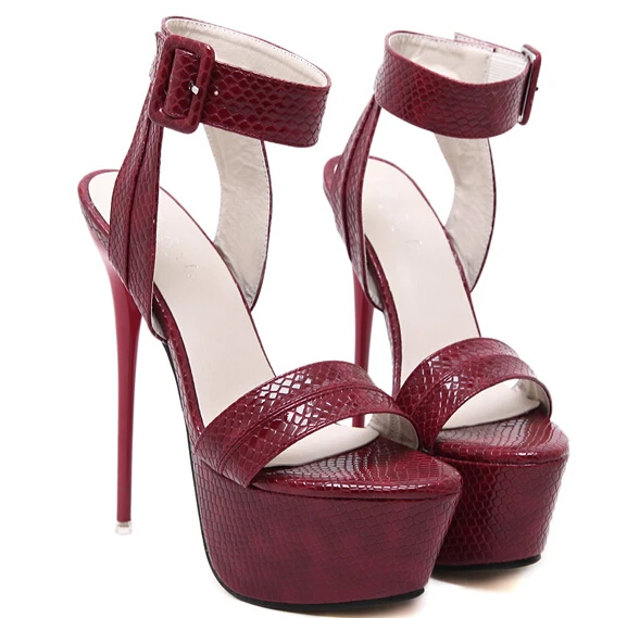 2016 Summer Fashion Women Sandals Open Toe Ankle Straps High Heels Patent Leather Bridal Wedding Shoes Pumps | Обувь