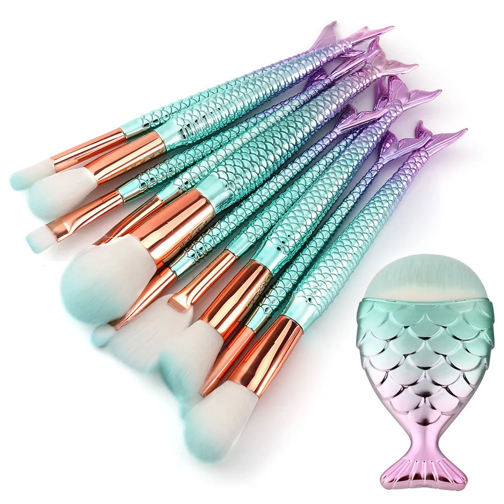 Новинка 10 шт. кисточка для макияжа Горячая Maquillaje основа для бровей подводка для глаз Румяна косметический консилер кисти для макияжа