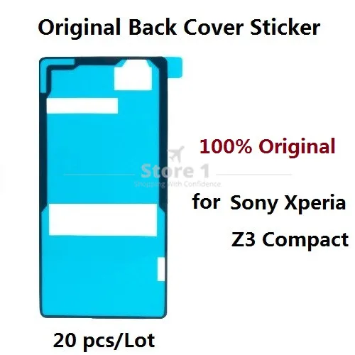 20 шт./лот оригинальная наклейка на заднюю крышку для Sony Xperia Z3 Compact D5803 D5833